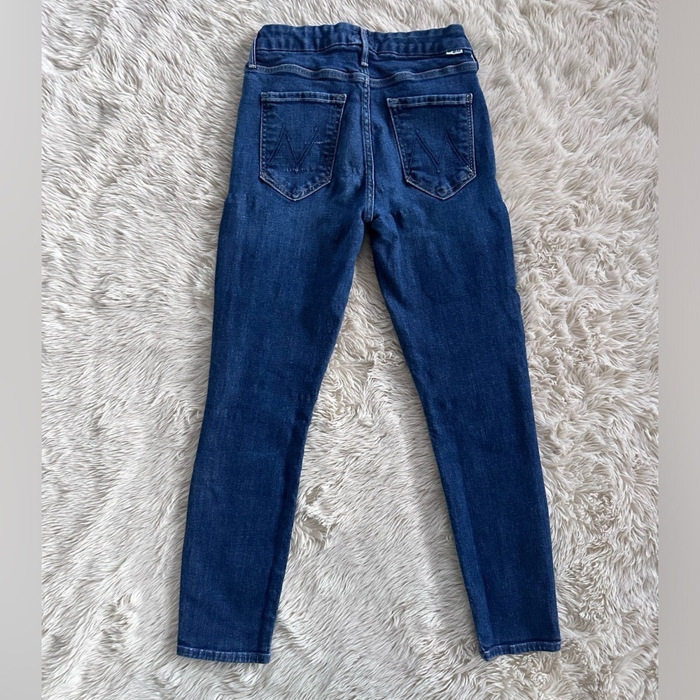 Mother Denim The Looker Crop Jeans in Switch it Up Medium Wash Skinny Size 26 - Picture 16 of 16
